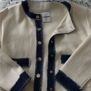 Sandro Kids Navy and Cream Blazer